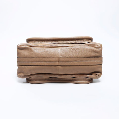 Chloe Paraty 2way Leather Shoulder Bag Beige WS11006