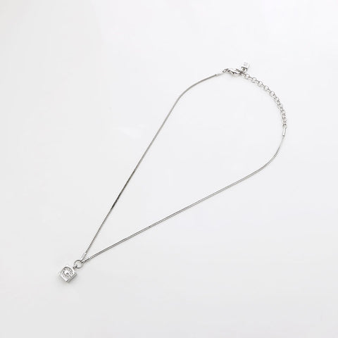 Givenchy Givenchy G Logo Strasshalskette Silber WS11008