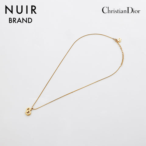 Christian Dior CD Logo Necklace Gold WS11009