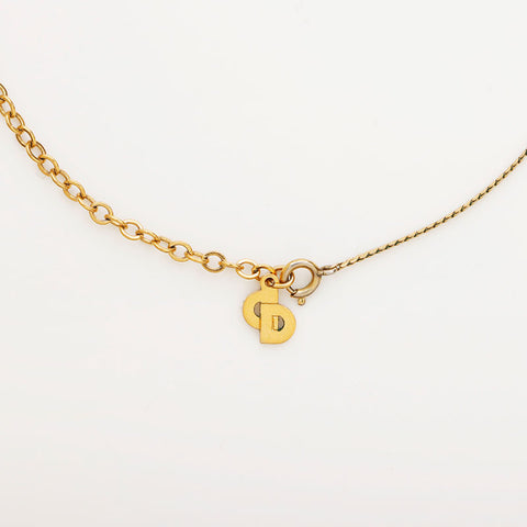 Christian Dior CD Logo Necklace Gold WS11009