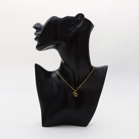 Christian Dior CD Logo Necklace Gold WS11009
