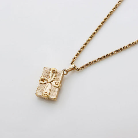Christian Dior Gift Motif Collier Gold WS11017
