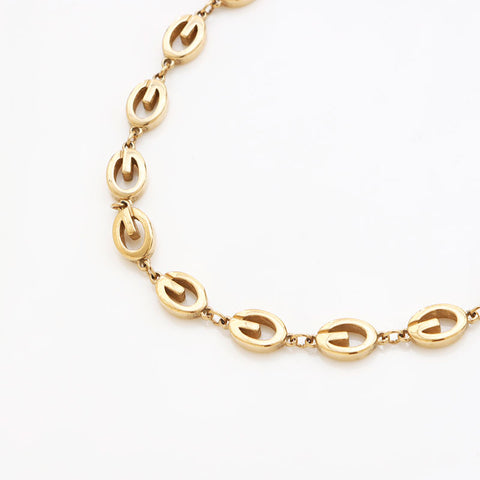 GIVENCHY G logo vintage Necklace gold WS11024