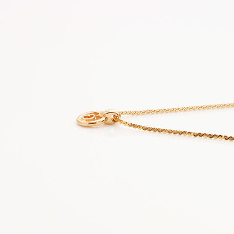 Christian Dior Logo round Necklace gold WS11030