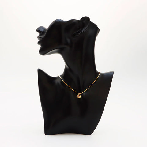 Christian Dior Logo round Necklace gold WS11030