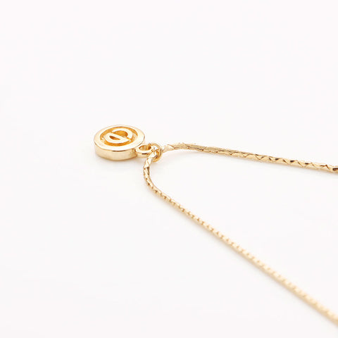 Christian Dior CD Logo Round Collier Gold WS11037