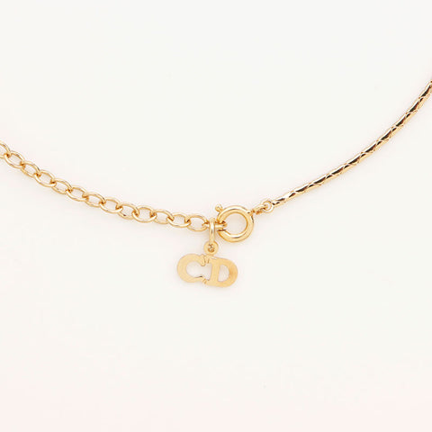 Christian Dior CD Logo Round Collier Gold WS11037