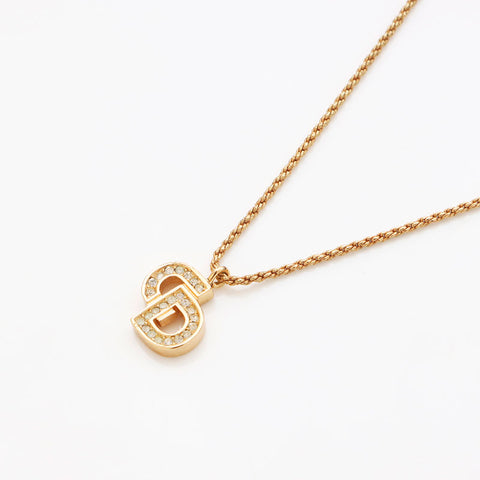 Christian Dior CD Collier Logo Gold WS11038