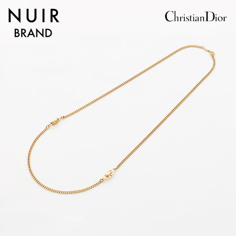 Christian Dior CD Logo Chain Collier Gold WS11048