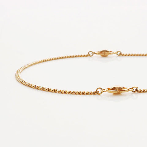Christian Dior CD Logo Chain Collier Gold WS11048