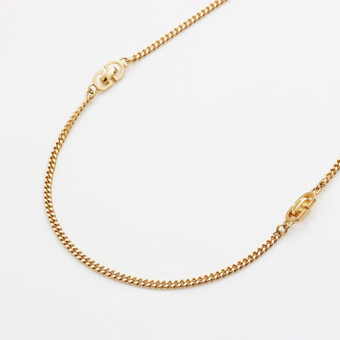 Christian Dior CD Logo Chain Collier Gold WS11048
