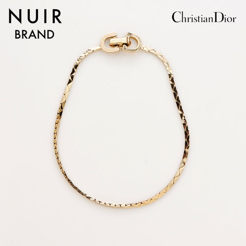 クリスチャンディオール Christian Dior CDロゴ チェーン ブレスレット ゴールド WS11049