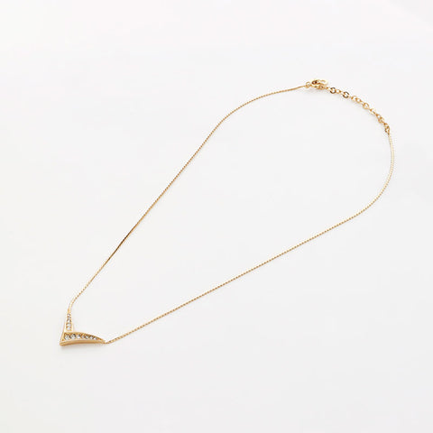 Christian Dior Rhingestone Collier Gold WS11057