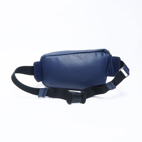 Loewe拼图吊带皮革腰包蓝色WS11090