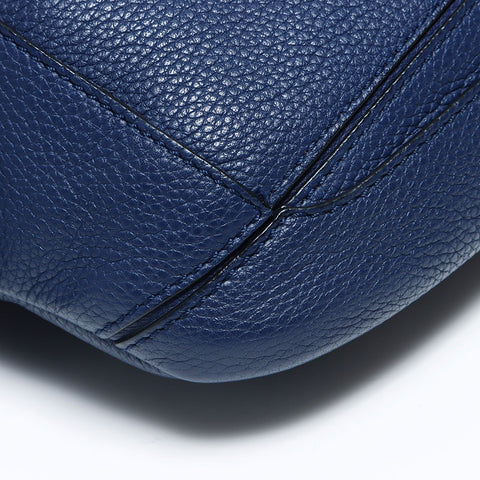 Loewe拼图吊带皮革腰包蓝色WS11090