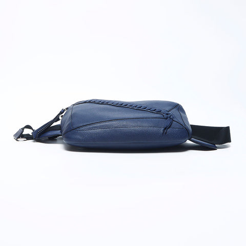 Loewe拼图吊带皮革腰包蓝色WS11090