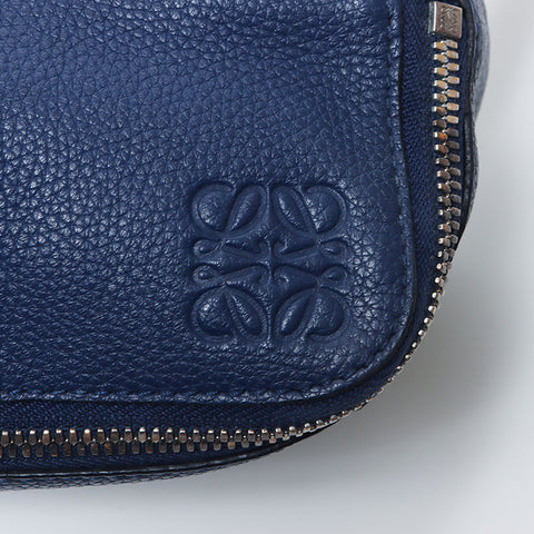 Loewe拼图吊带皮革腰包蓝色WS11090