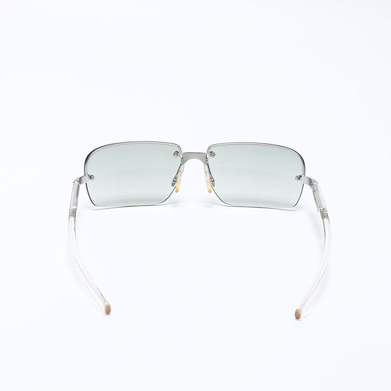 小物 PRADA Rimless Sunglasses Clear Temples PRADA Rimless Clear Colored Lens Sunglasses Clear WS11092 – NUIR