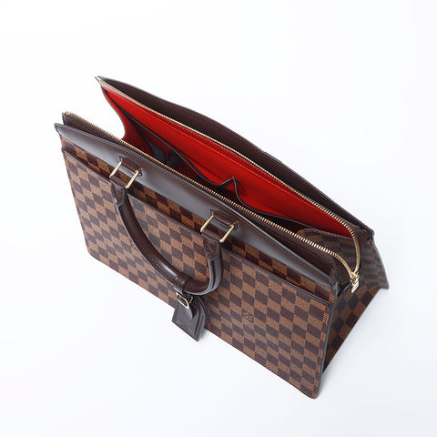 路易威登（Louis Vuitton）Damier PVC Ebene Riviera手提包棕色WS11095