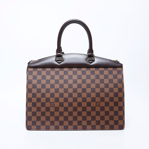 路易威登（Louis Vuitton）Damier PVC Ebene Riviera手提包棕色WS11095