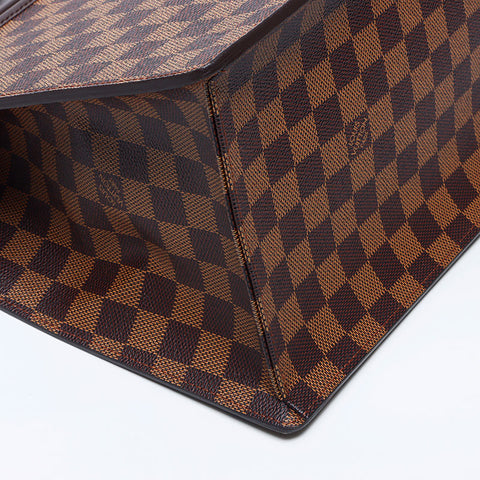 路易威登（Louis Vuitton）Damier PVC Ebene Riviera手提包棕色WS11095