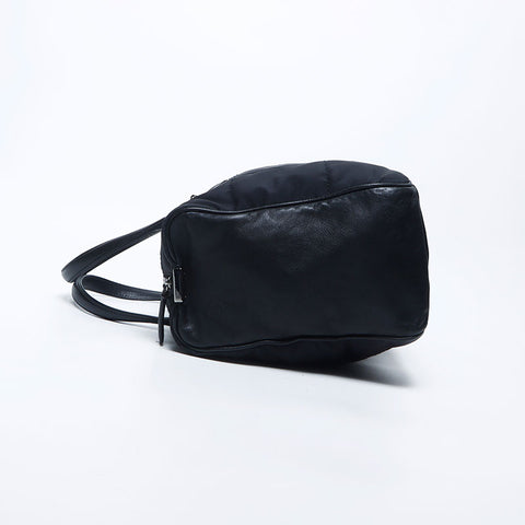 Chanel CHANEL 2001-2002 Chocobar Nylon Leather Boston