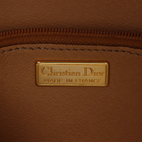 クリスチャンディオール Christian Dior トロッター 2way レザー PVC ボストンバッグ ネイビー WS11101