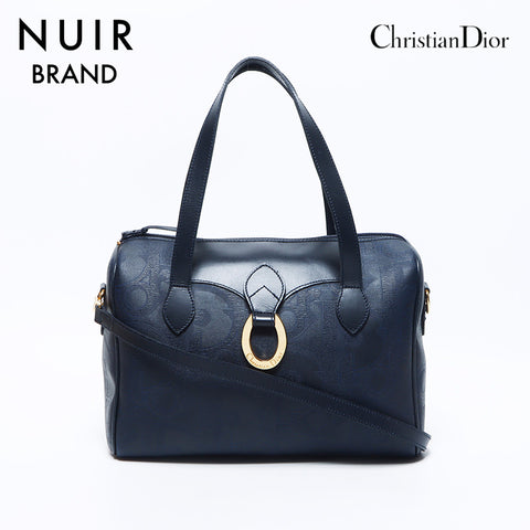 クリスチャンディオール Christian Dior トロッター 2way レザー PVC ボストンバッグ ネイビー WS11101 – NUIR  VINTAGE