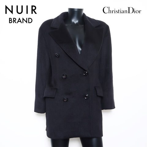 クリスチャンディオール Christian Dior Size:9 アンゴラ ダブル コート ブラック WS11102