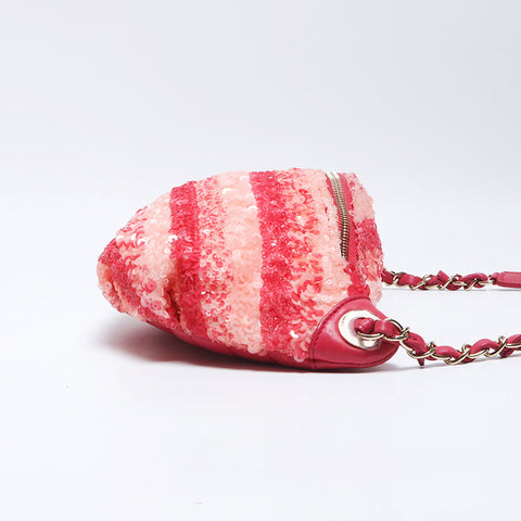 CHANEL No. 27 Lambskin Sequin Body Bag 2018s Waist bag pink WS11113