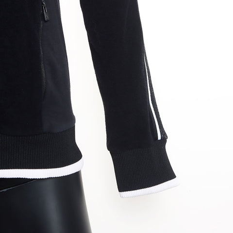 Chanel Sports Line Coco Mark Logo Track Jacket Size:38 Hoodie Black WS11117