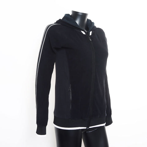 Chanel Sports Line Coco Mark Logo Track Jacket Size:38 Hoodie Black WS11117