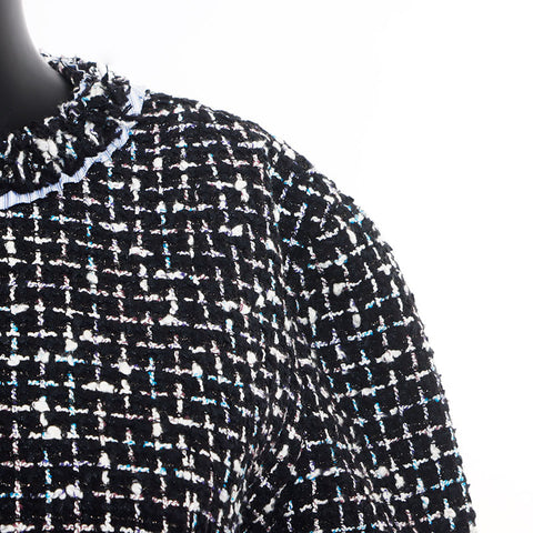 克里斯蒂安·迪奥（Christian dior Tweed）A线连衣裙黑色WS11120