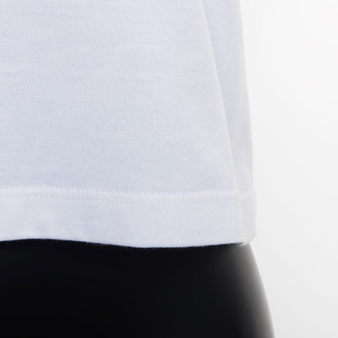 MIU MIU Größe: XS Perlenblume 2021SS Logo Kurzschläfe T-Shirt Weiß WS11124