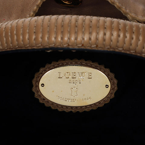 ロエベ LOEWE ナッパ アイレ スモール シャンパンゴールド ハンドバッグ ゴールド WS11130