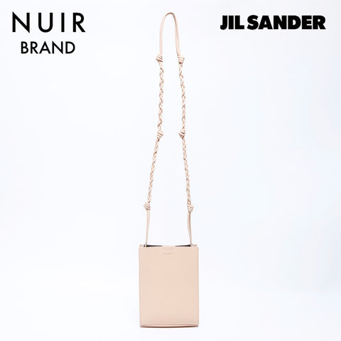 Jil Sander Tangle皮革小肩带米色WS11131