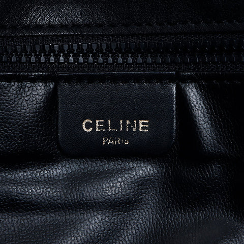 セリーヌ CELINE チェーン キルティング レザー キルティング トリンオフ ショルダーバッグ ブラック WS11136