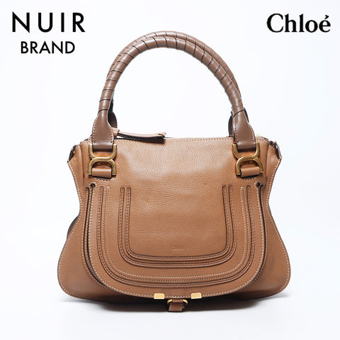 Chloe Mercy Leather 2-way Shoulder Bag Brown WS11138
