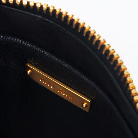 Miu Miu Miu Denim Chain Shoulder Bag Navy WS11144