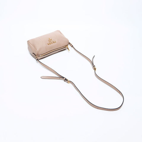 プラダ PRADA レザー ミニ ポシェット ヴィッテロ ショルダーバッグ ベージュ WS11150