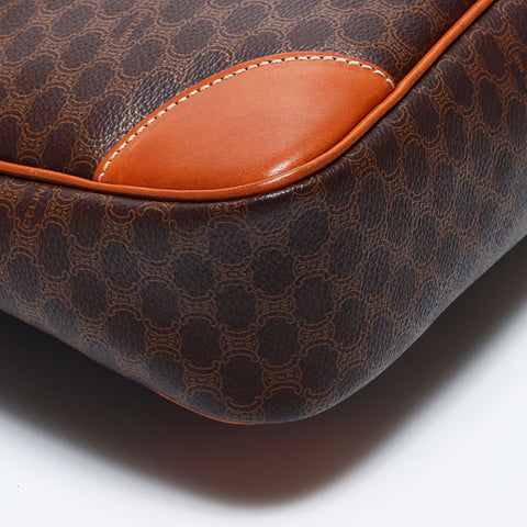 Celine Macadam PVC Trinoff徽标肩带棕色WS11152