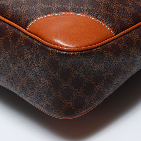 Celine Macadam PVC Trinoff徽标肩带棕色WS11152