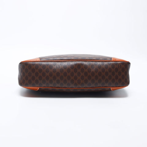 Celine Macadam PVC Trinoff徽标肩带棕色WS11152