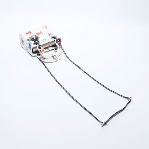 Christian Dior 2024ss Zodiac Constellation Pixel Leather Mini Lady Dior Shoulder Bag white WS11156