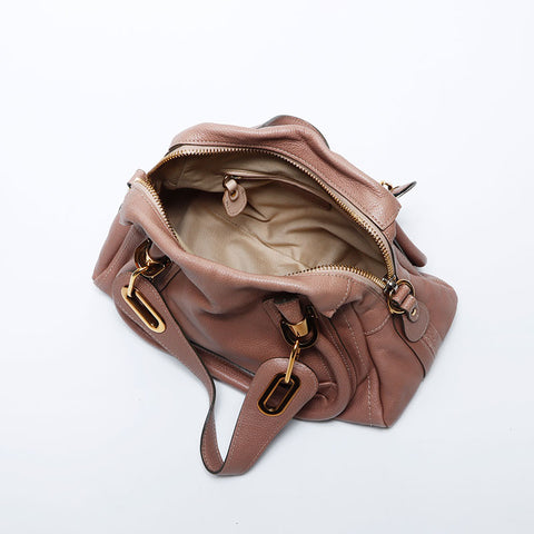 Chloe Marcy Small Leather 2way Shoulder Bag pink WS11158