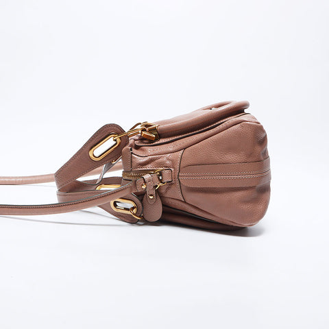 Chloe Marcy Small Leather 2way Shoulder Bag pink WS11158