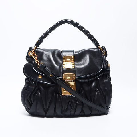 miu miu 2way Matterasse肩带黑色WS11162