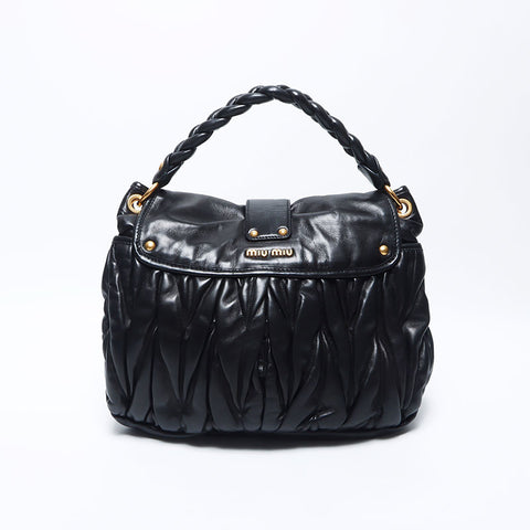 miu miu 2way Matterasse肩带黑色WS11162