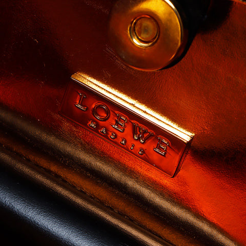 Loewe Anagram绒面革手提包黑色WS11167
