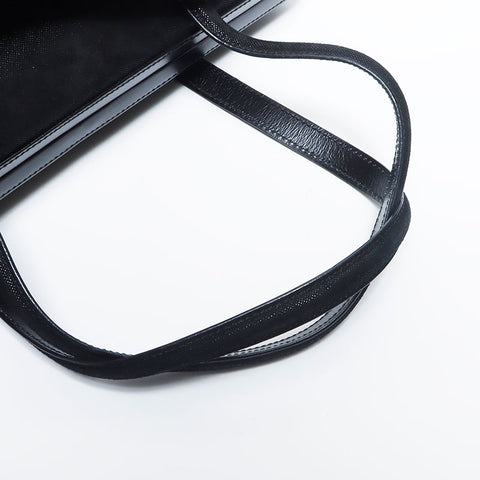 Loewe Anagram绒面革手提包黑色WS11167